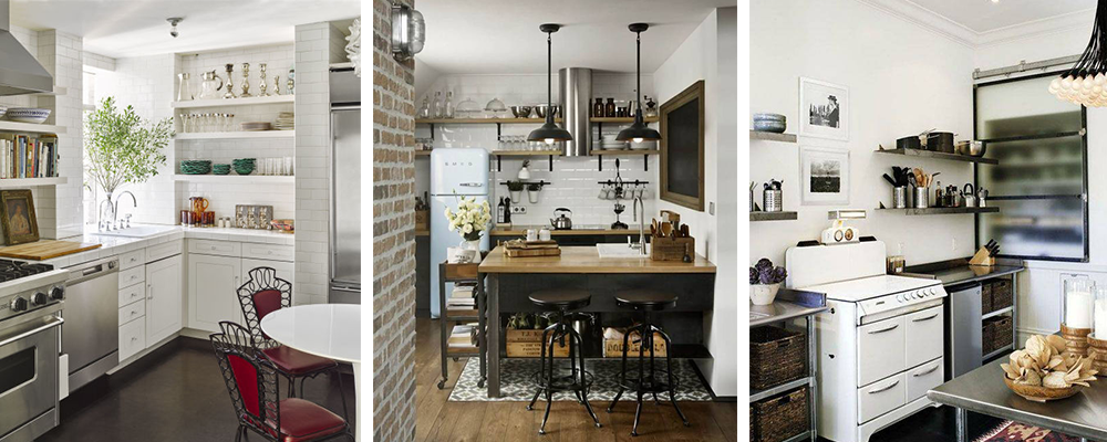 Small kitchens in industrial style decor